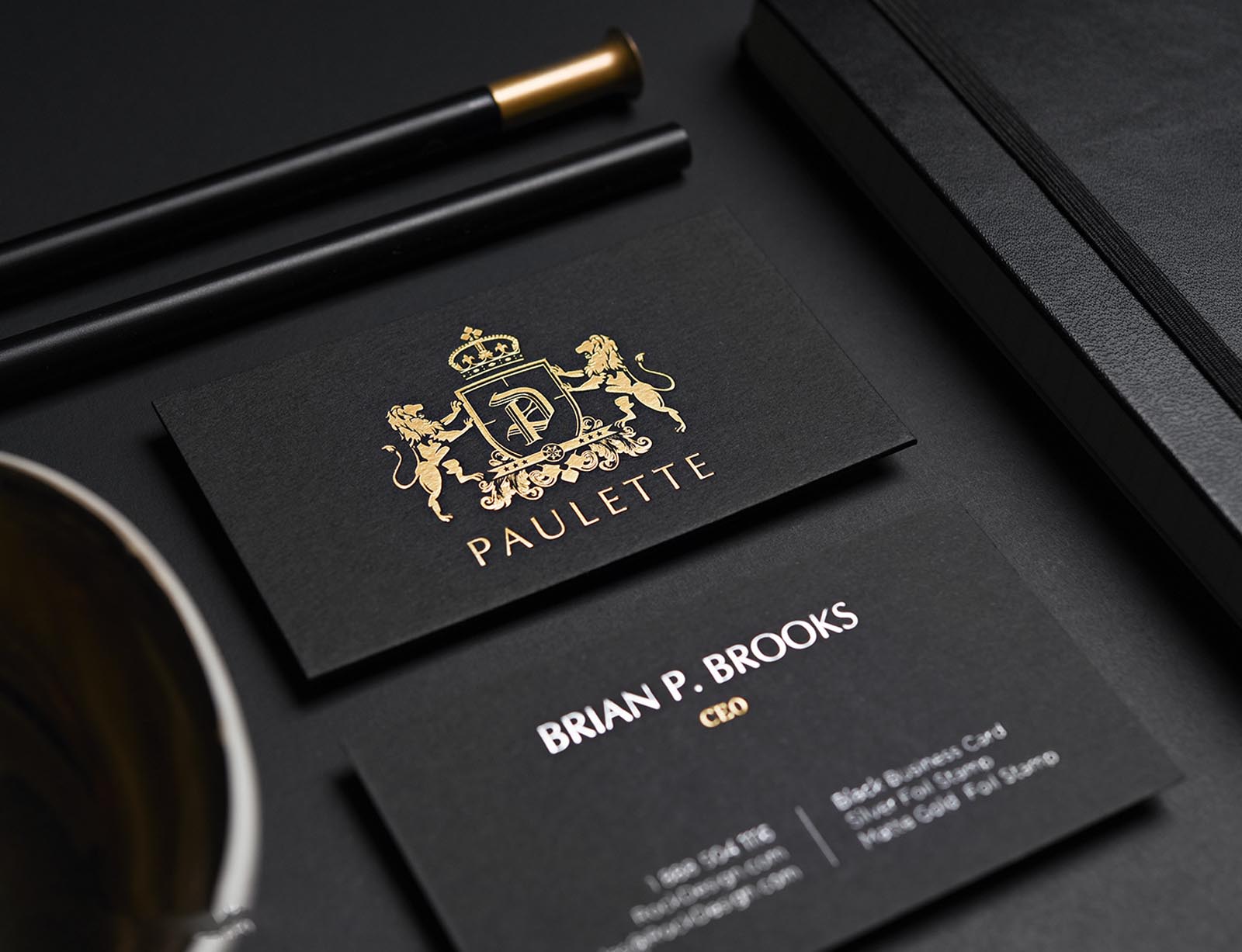 Foiling business cards for premium branding